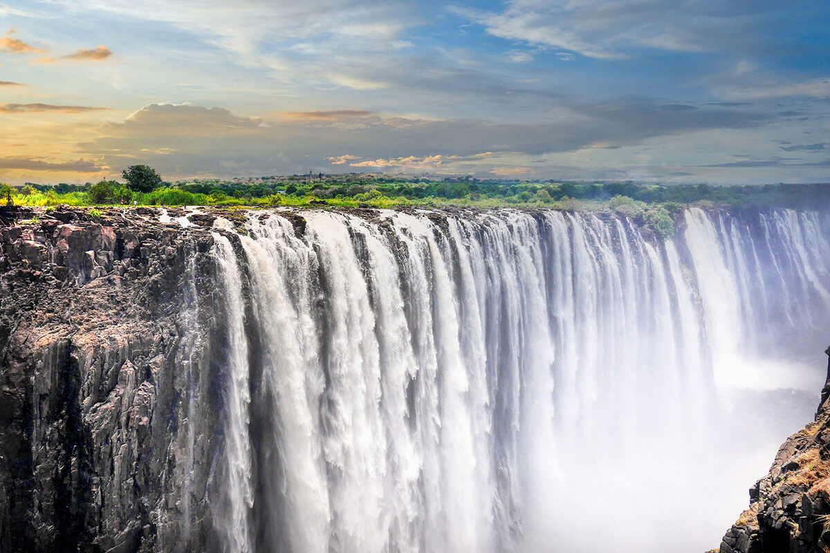 Victoria Falls. African vacation of a government jet?