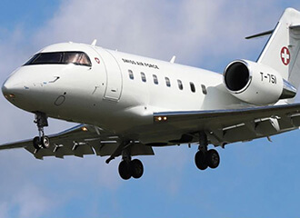 У Мінск прылятаў самалёт Вайскова-паветраных сілаў Швейцарыі