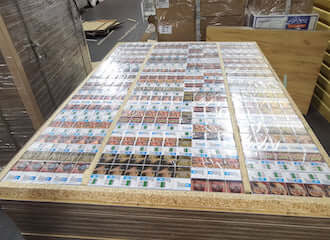 In Lithuania, the smuggling of Belarusian cigarettes worth €300 thousand was detained again