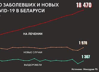 +146% for 20 days. Number of severe cases of COVID-19 is growing in Belarus