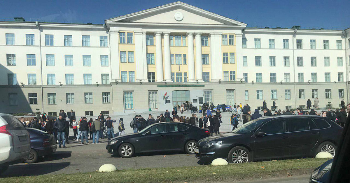 У мінскія ўніверсітэты прыйшлі паведамленні аб мініраванні