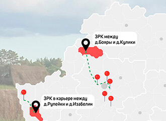 Как передвигался ЗРК С-300 по территории Беларуси 28-29 июня