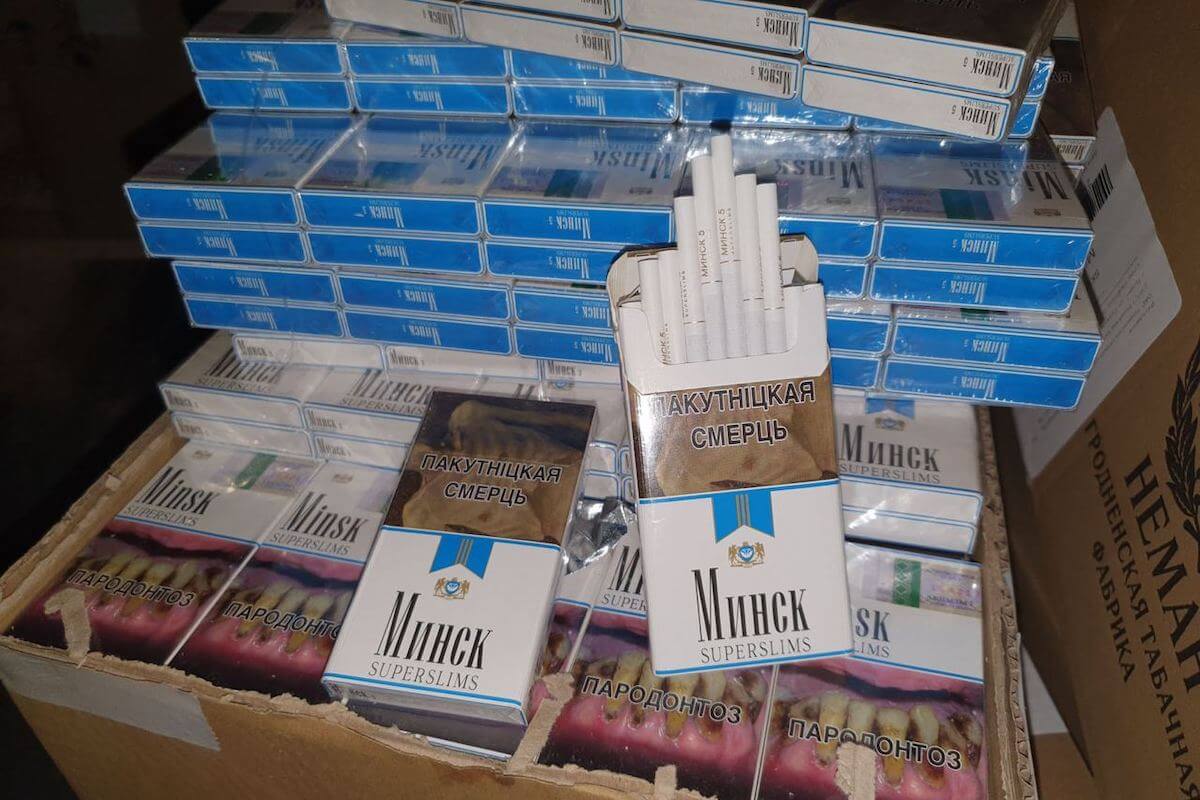 В Литве задержали контрабанду беларусских сигарет на €1,5 млн