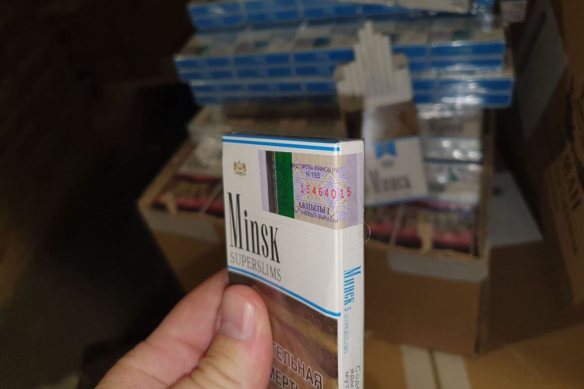 В Литве задержали контрабанду беларусских сигарет на €1,5 млн