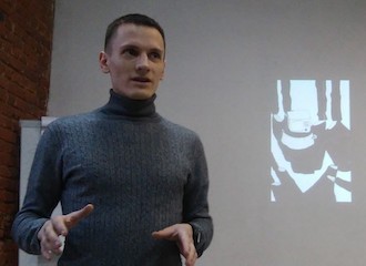 Report of mining the building where Mikalai Dziadok, a political prisoner, was tried