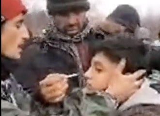 Exposing the fake: smoke into the eyes of a kid to cause tears
