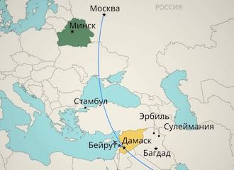 «РІА Навіны» паказалі шлях мігрантаў, не згадаўшы авіякампанію, звязаную з ПВК «Вагнер»