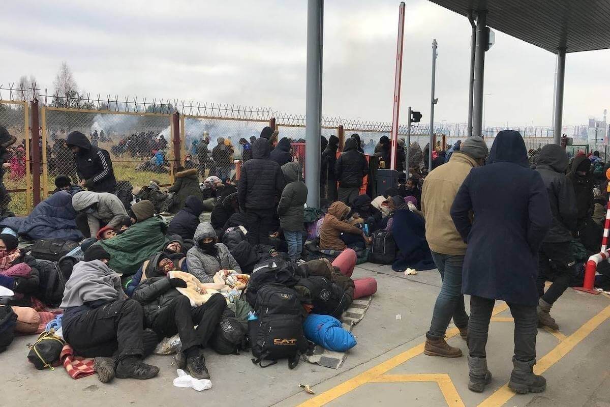 Мигранты на беларусско-польской границе. День 8
