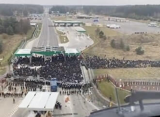 Мигранты на беларусско-польской границе. День 8