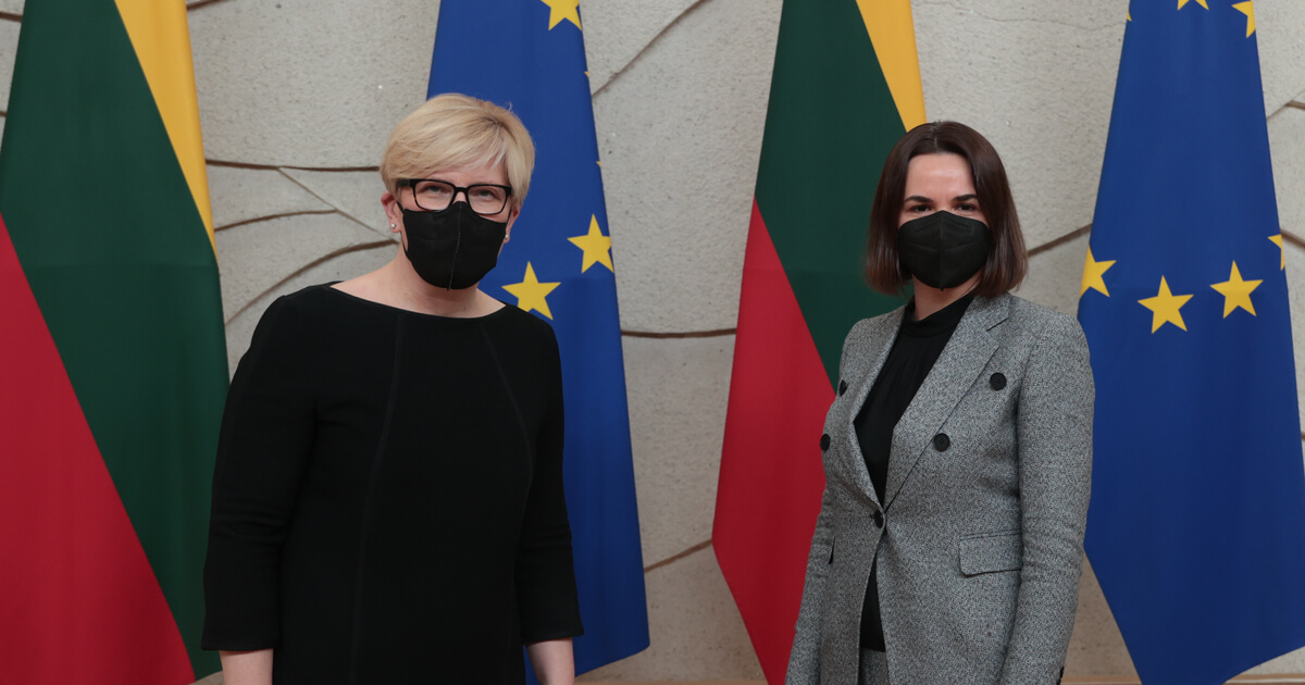 Sviatlana Tsikhanouskaya met with the Prime Minister of Lithuania