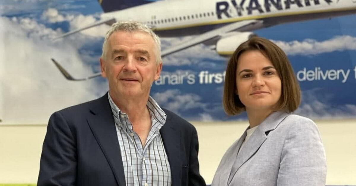 Tsikhanouskaya urged the head of the Ryanair to support the demand to continue investigation