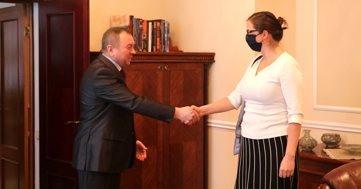 Makei accepted copies of credentials from the new Swiss ambassador