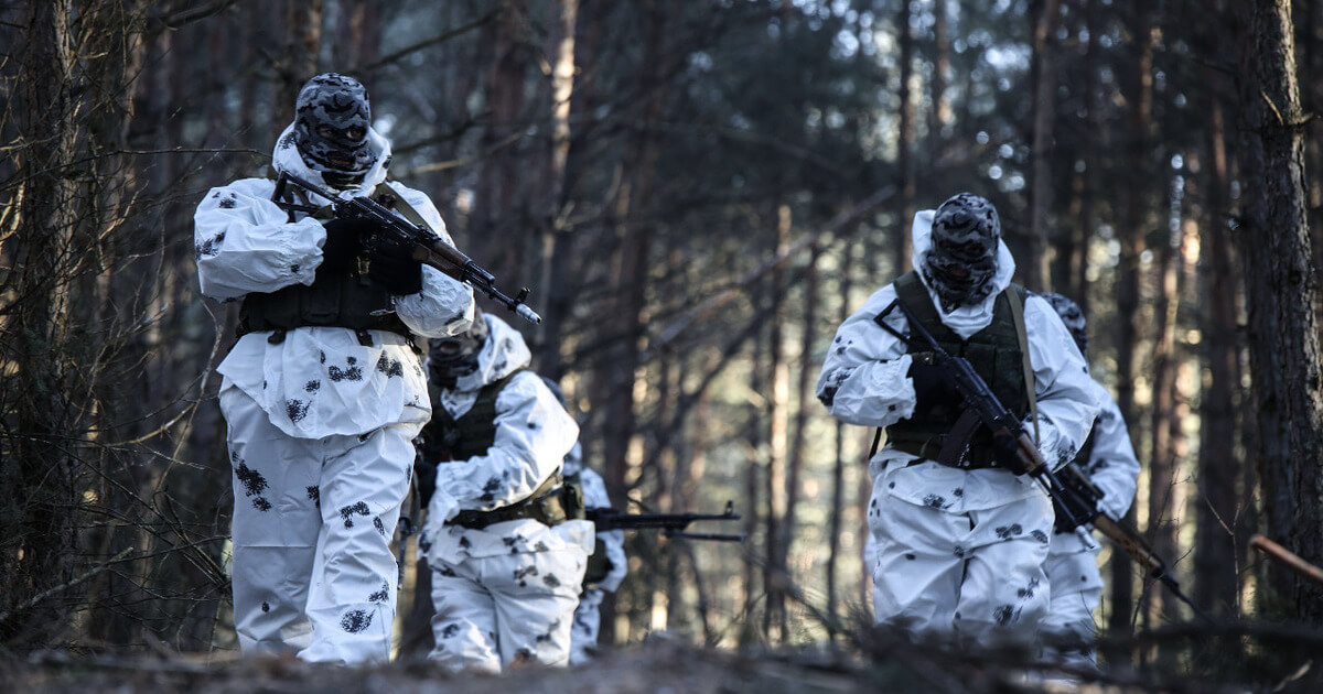 The Marines destroyed the conditional enemy in an «urban area» near Baranavichy