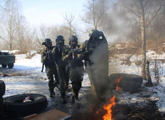 Destruction of illegal armed groups was practiced in Gomel region