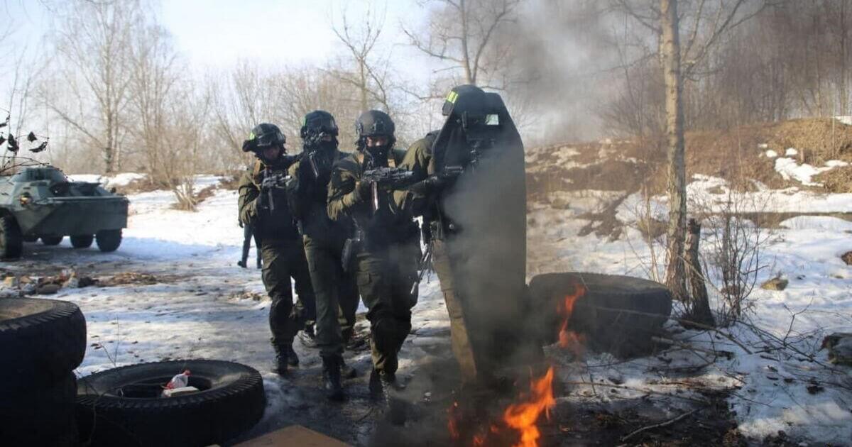 Destruction of illegal armed groups was practiced in Gomel region