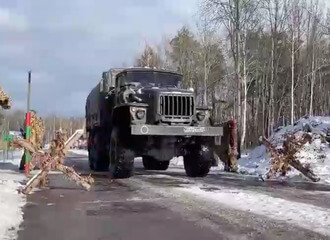 The Ministry of Defense showed the field camp of the Russian military near Brest