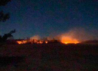 Около Лунинца разбился самолёт или вертолёт