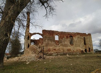 В Зембине обрушились руины костёла. Он был возведён в 1809 году