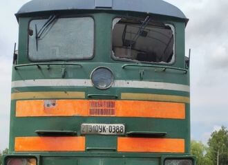 A Belarusian locomotive was damaged as a result of an explosion in Bryansk oblast