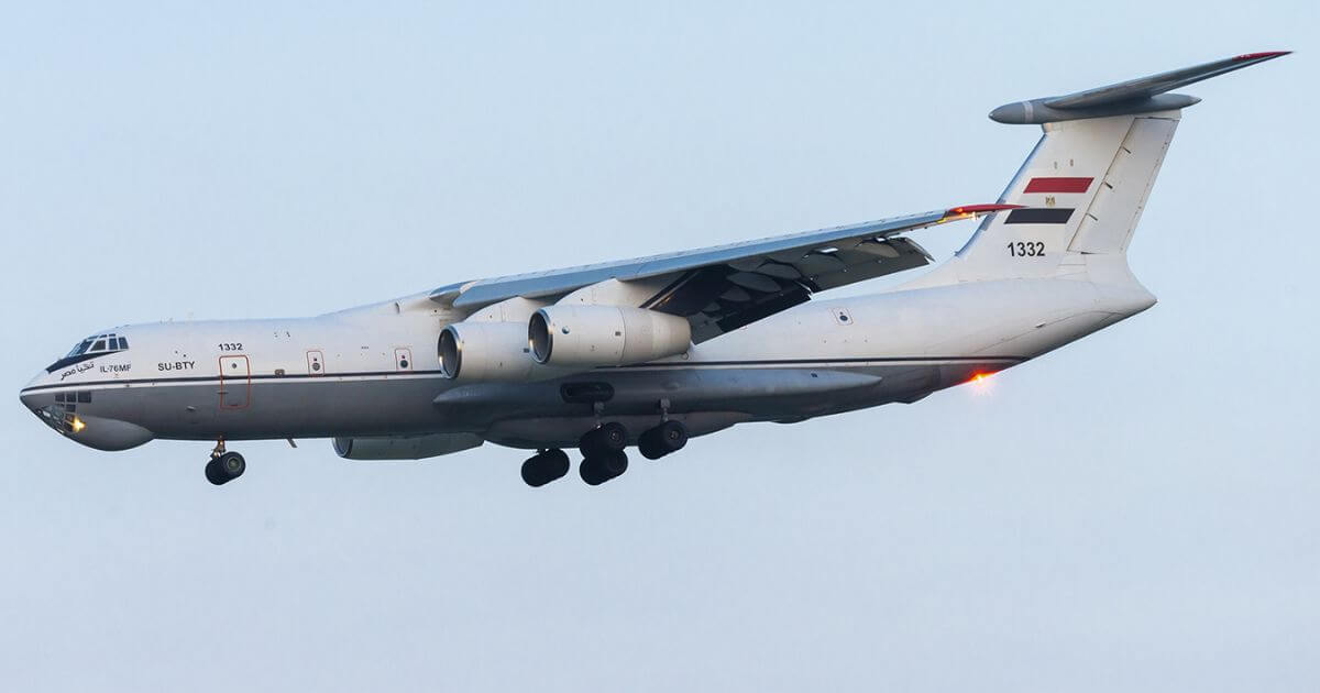 У Беларусь прыляцеў борт ВПС Егіпта