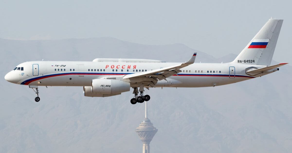 У Беларусь ляціць урадавы борт РФ, абсталяваны вузлом спецсувязі