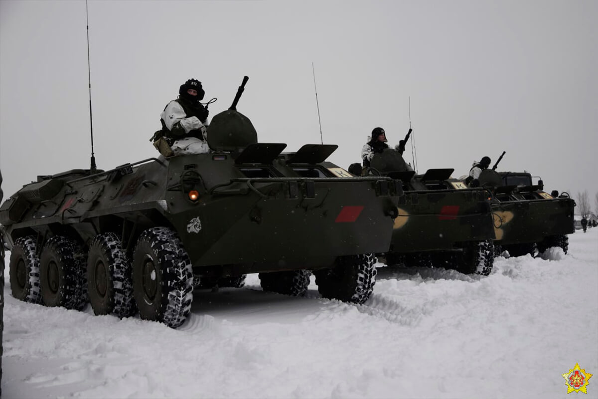 The first units of the Belarusian Armed Forces went for the inspection of combat readiness
