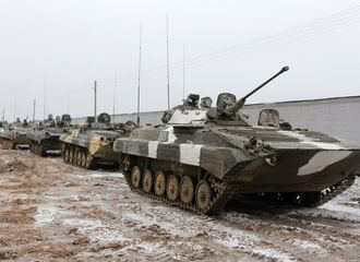 4 калоны з тэхнікай УС РБ уначы выдвінуліся ў бок мяжы з Літвой