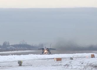 МіГ-31К ВКС РФ сёння ўзляталі з ракетамі «Кінжал»