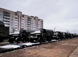 Эшалон з тэхнікай і вайскоўцамі УС РФ з’ехаў з Слоніма ў Растоўскую вобласць