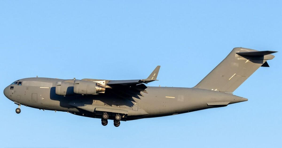 В Беларусь прилетал Boeing C-17A Globemaster — бывший борт ВВС ОАЭ