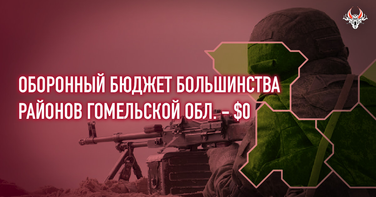 Гомельская область проводит добровольную демилитаризацию? Проанализировали запланированные местными бюджетами области расходы на оборону