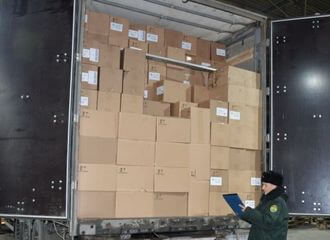 У Расеі затрымалі 1,8 млн пачкаў кантрабандных беларускіх цыгарэт