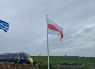 «I admire the spirit of Belarusian people and hope one day justice will be done». A British flies the Belarusian flag every year on Freedom Day