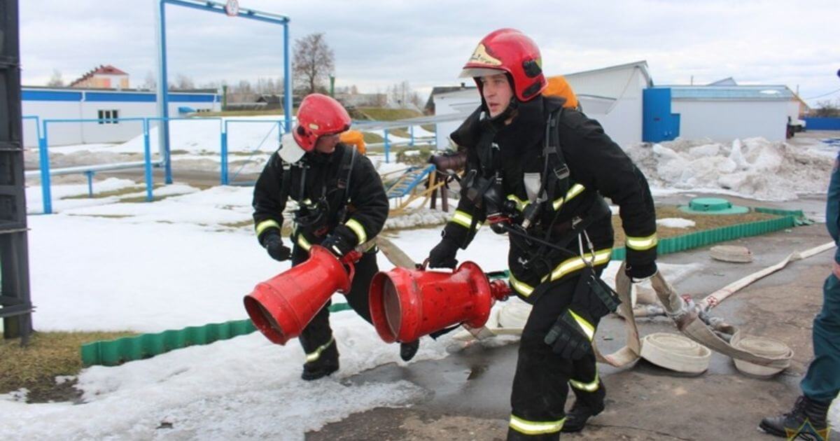 В Минске проверили боеготовность подразделений по ликвидации розлива аммиака при ДТП