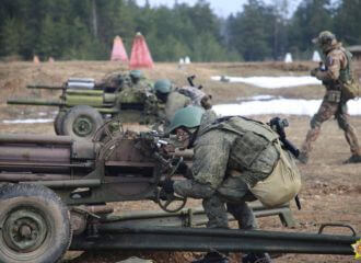 Прапагандысты з РФ і РБ наведалі палігон «Лепельскі», дзе трэніруюцца расейскія вайскоўцы