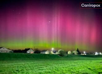 Вечером 23 апреля над Беларусью видели полярное сияние