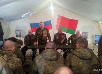 Активисты лукашенковского союза офицеров тренируют российских мобилизованных?