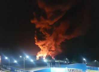 У Калодзішчах моцны пажар