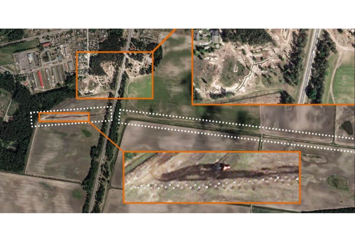 Появились спутниковые снимки «Линии Хренина» под Гомелем
