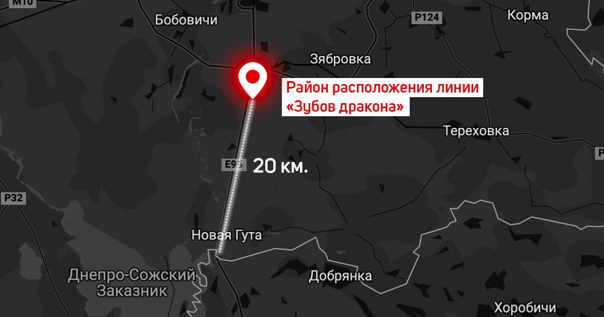 Под Гомелем появились противотанковые укрепления