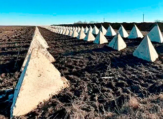 Лінія абароны РФ прылягае ўшчыльную да мяжы Беларусі