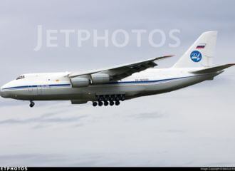 Упершыню ў 2024 годзе ў Беларусь двойчы прылятаў Ан-124 ПКС РФ