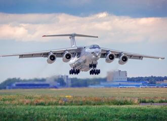 Толькі што на аэрадром «Мачулішчы» з РФ прыляцеў Іл-76 ПКС РФ