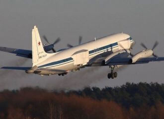 З Беларусі паляцеў самалёт Іл-22ВПУ ВКС РФ