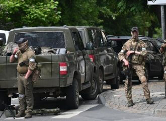 Ещё одна колонна ЧВК «Вагнер» прибыла в Беларусь. В ней более 100 единиц техники