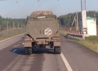 Один из БТР «Чекан» был с украинскими номерами