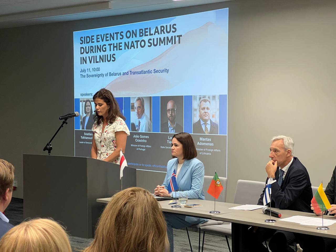 Тихановская на сайд-ивенте по Беларуси во время саммита НАТО в Вильнюсе: «Мы можем сотрудничать с НАТО уже сейчас»