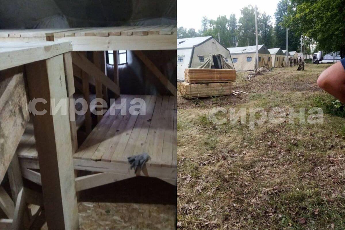 Появились фото полевого лагеря под Осиповичами, в котором вероятно разместится ЧВК «Вагнер»