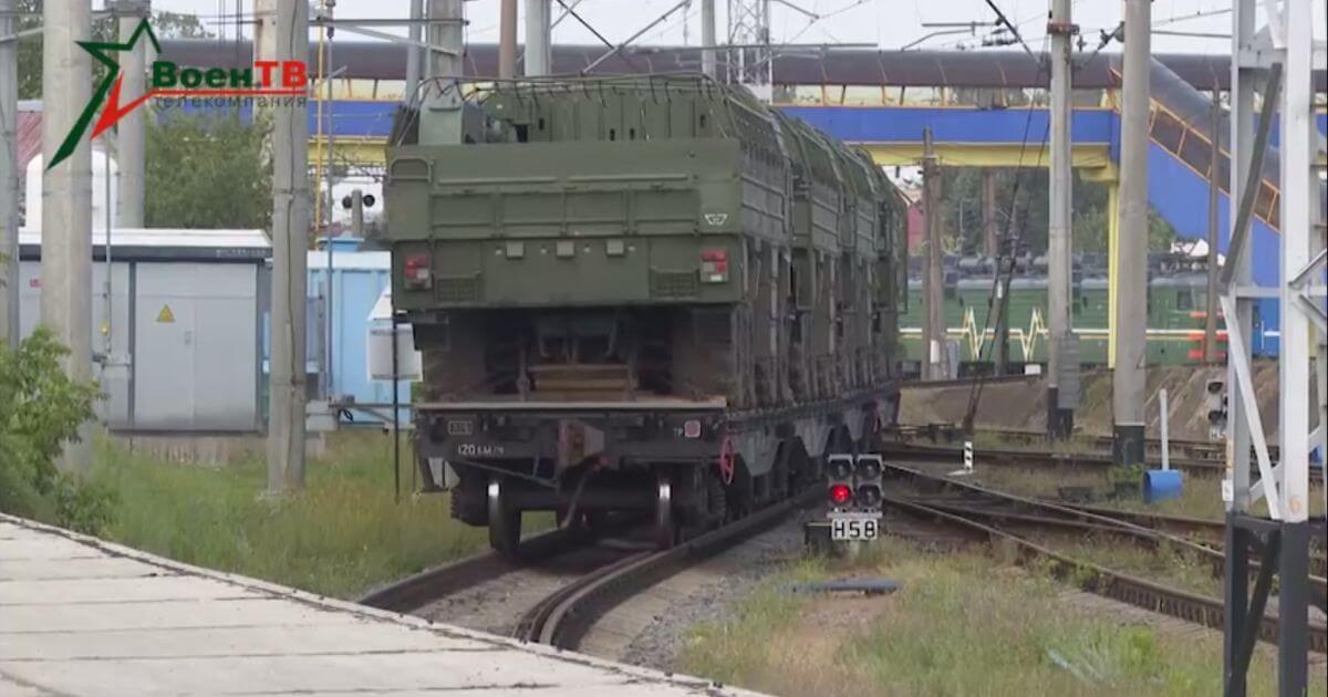 A batch of Iskander-M missile systems arrived in Belarus from Russia