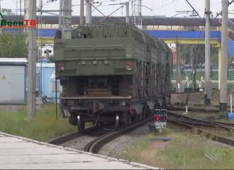 У Беларусь з РФ прыбыла партыя АТРК «Іскандэр-М»